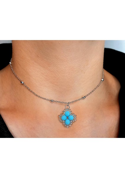 Kristal Taşlı Van Cleef Model Kolye, Gümüş Kaplama Çift Taraflı Yonca Modeli Kolye, Van Cleef Bijuteri Kolye, Van Cleef Gümüş Kaplama Kolye, Dört Yapraklı Şans Yonca Kolye