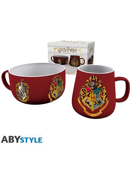 Abystyle - Harry Potter - Breakfast Set Mug + Bowl - Crests -Kahvaltı Seti - BS0001