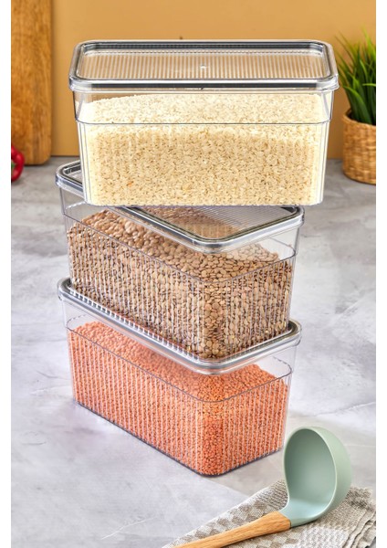 3 Parça Saklama Kabı Seti 3,600 ml