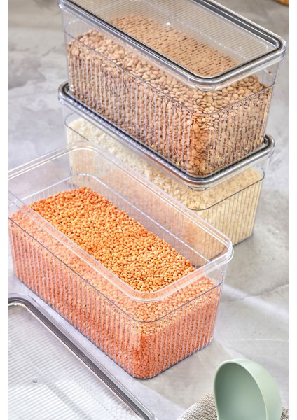 3 Parça Saklama Kabı Seti 3,600 ml modelleri