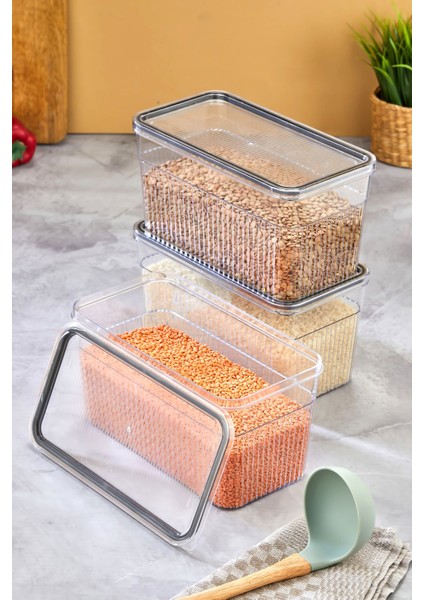 3 Parça Saklama Kabı Seti 3,600 ml fırsatları