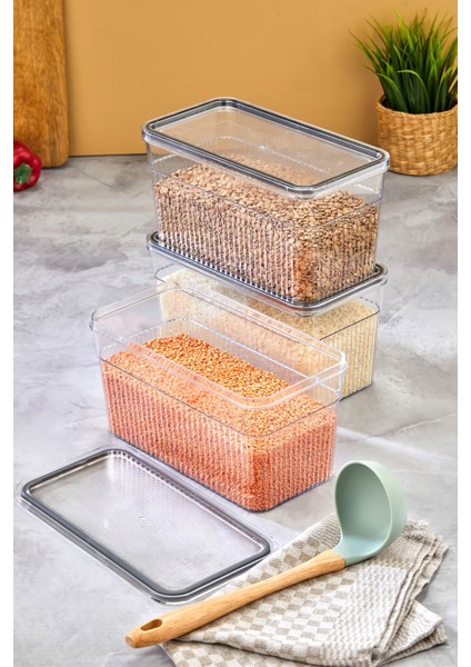 3 Parça Saklama Kabı Seti 3,600 ml indirimleri