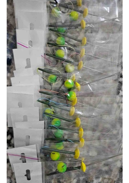 15 Takım (Yeşıl Sarı Pup)Sazan Yemleme (Tekne ve Botu )(Rig ve Boli) Yüzen Model 15 Adet fiyatları