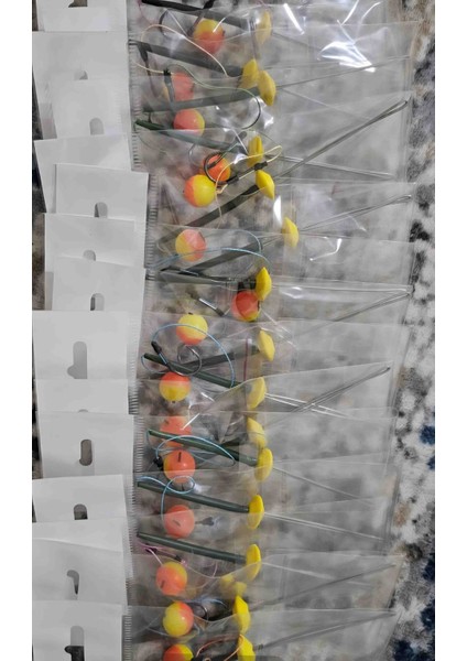 15 Takım (Kırmızı Sarı Pup)Çift Renk Sazan Yemleme (Tekne ve Botu) (Rig ve Boli) Yüzen Model 15 Adet fiyatları