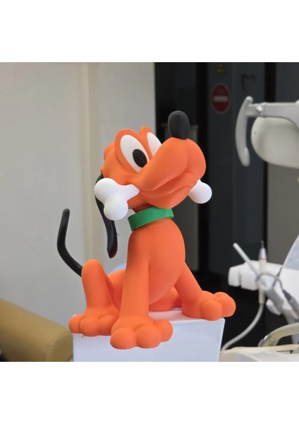 Pluto Figürü Biblo Sevimli Çizgi Film Köpeği Dekoratif Oyuncak