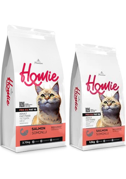 2 Li Avantaj Paketi Homie Somonlu Yetişkin Kedi Mamaları