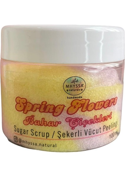 Bahar Çiçekleri Aromalı Doğal Vücut Peelingi/ Spring Flowers Natural Body Sugar Scrub fiyatları