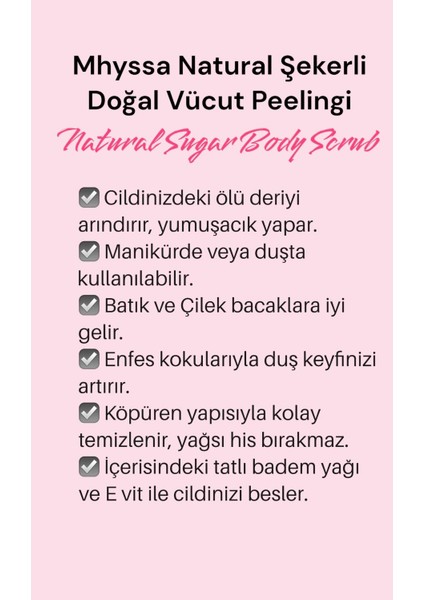 Bahar Çiçekleri Aromalı Doğal Vücut Peelingi/ Spring Flowers Natural Body Sugar Scrub modelleri