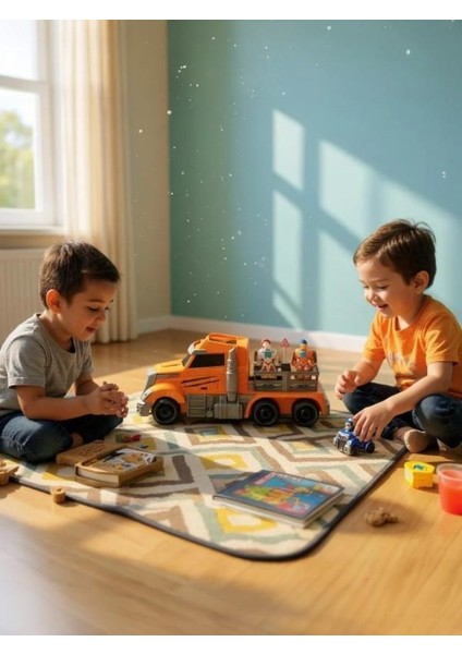 Ctoy Mega Yaratıcı Robot Taşıma Kamyonu - Turuncu