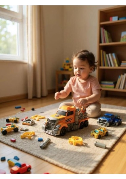 Ctoy Mega Yaratıcı Robot Taşıma Kamyonu - Turuncu fiyatları