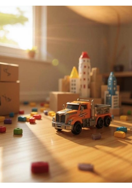 Ctoy Mega Yaratıcı Robot Taşıma Kamyonu - Turuncu fırsatları