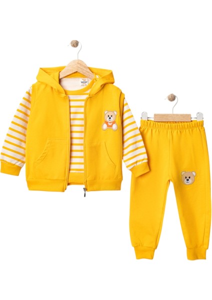 Iki Ip Yelekli Ayı Nakışlı Takım