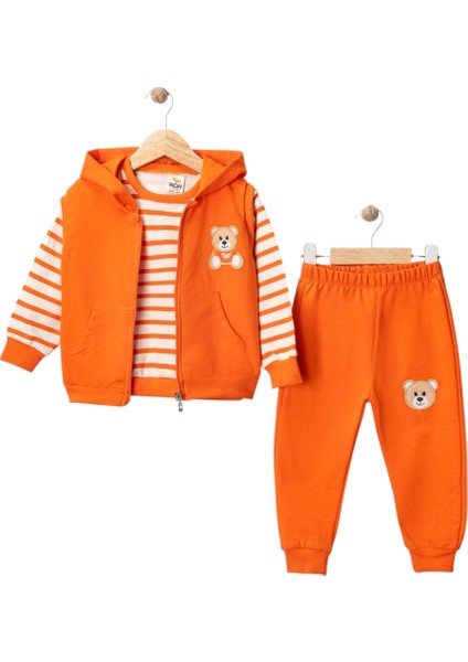 Iki Ip Yelekli Ayı Nakışlı Takım