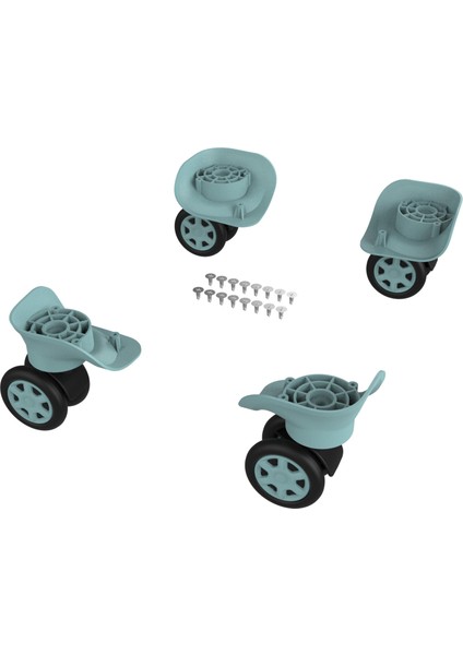 Keo-Plus Abs Valiz Tekerleği Çift Teker Turkuaz Renk