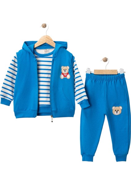 Iki Ip Yelekli Ayı Nakışlı Takım