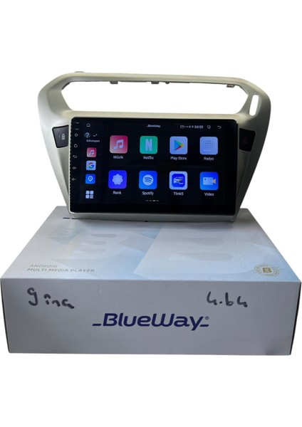 Peugeot 301 - C-Elysee (Şampanya) Blueway 4-64 Profesyonel Oem Multimedia fiyatları