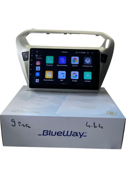 Peugeot 301 - C-Elysee (Şampanya) Blueway 4-64 Profesyonel Oem Multimedia fırsatları
