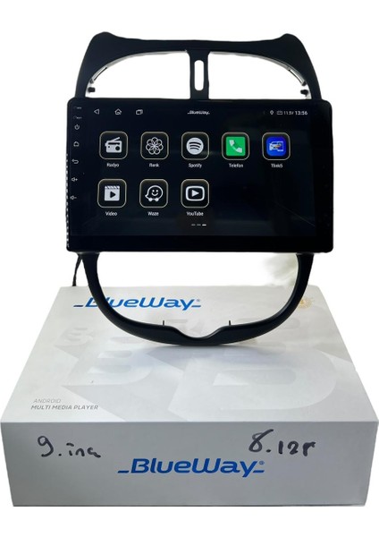 Peugeot 206 Blueway 8-128 Tam Profesyonel Oem Multimedia modelleri
