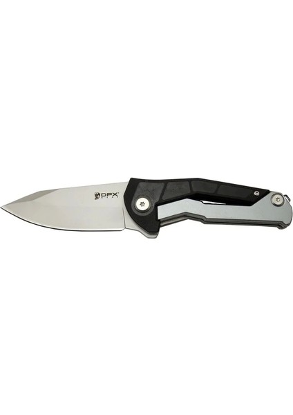 Dpxgear Sugga 915B Bk Siyah Ampamp Beyaz Kamp / Outdoor Çakı 17,5cm - Yarı Otomatik, Kemerlikli, Kutulu