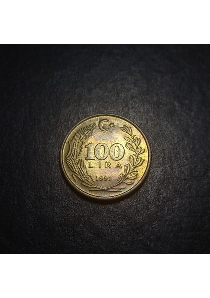 39963687B0C4CC98F3 1991 Pirinç 100 Lira Ça/çil Eski Madeni Para fırsatları