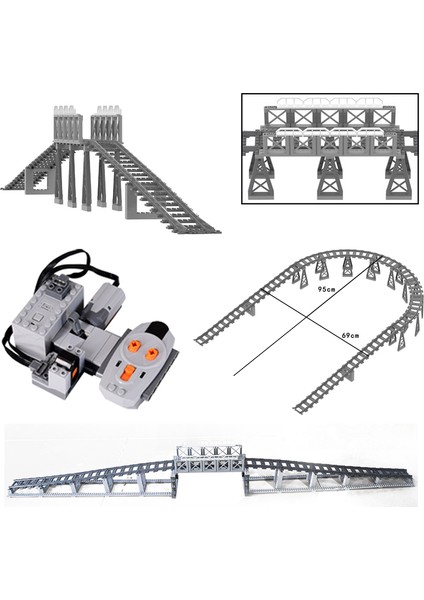 Moc Tren Tüneli Çıkış Giriş Modeli Set Şehir Tren Konteyner Yağ Tankı Kitleri Dağ Demiryolu Rayı Trafik Işıkları Leduo Blok (Yurt Dışından) fiyatları
