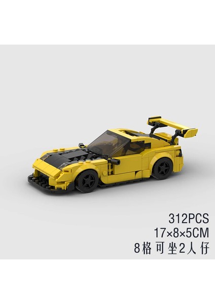 Moc Hız Şampiyonlar Süper Yarış Arabası F1 Büyük Araç Yarış Modeli Yapı Taşları Tuğla Spor Kamyonet Şehir Tekniği Oyuncak (Yurt Dışından)