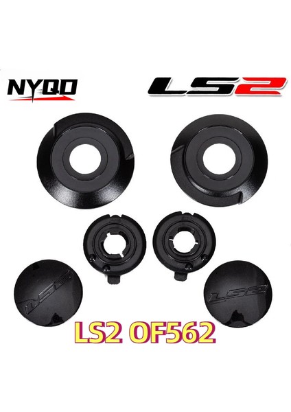 Bir Çift Orijinal Ls2 OF562 Kask Aksesuarları Yarım Kask Aksesuarları Taban Kapağı Lens Sabitleme Halkası Pin Kilidi Anti-Sis Etiket (Yurt Dışından) fiyatları
