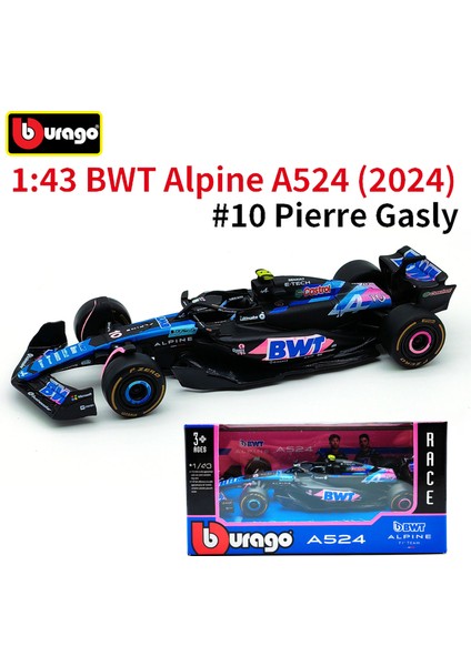 Bburago 1:43 2024 F1 Mclaren MCL38 Monaco Grand Prix F1 Alaşım Minyatür Döküm Model # 4 # 81'in Lando Norris'i F1 Araba Oyuncakları Hediye (Yurt Dışından)