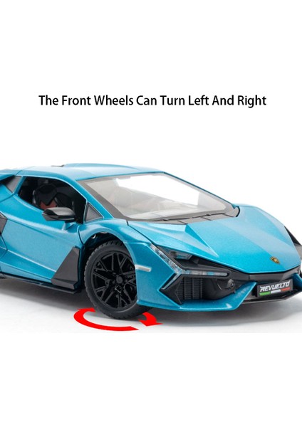 1:24 Revuelto Alaşım Pres Döküm Model Araba Oyuncaklar Spor Arabalar 4 Kapı Açık Geri Çekin Ses Işığı Yarış Aracı Festivali Hediye Erkek Için (Yurt Dışından) fırsatları