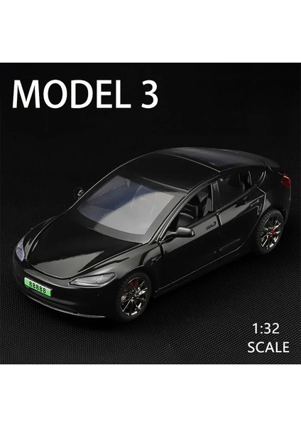 Tesla Modeli Için 2024 Yeni 1:32 3 Alaşım Model Araba Oyuncak Diecasts Metal Döküm Ses ve Işık Oyuncak Arabalar Araç (Yurt Dışından) modelleri
