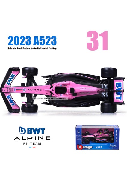 Bburago 1:43 F1 Red Bull Ferrari Mercedes Benz Aston Martin Mclaren Alfa Romeo Alaşım Lüks Araba Döküm Araba Modeli Oyuncak Serisi (Yurt Dışından)