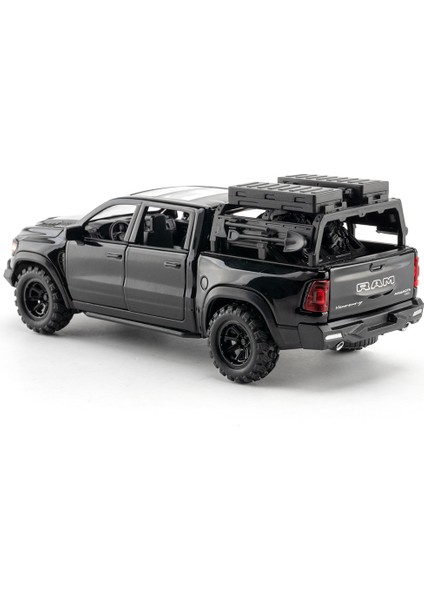 1:32 Dodge Mamut 1000 Trx Alaşım Pikap Araba Modeli Döküm Metal Off-Road Araç Modeli Ses ve Işık Simülasyon Çocuk Oyuncak Hediye (Yurt Dışından) fırsatları