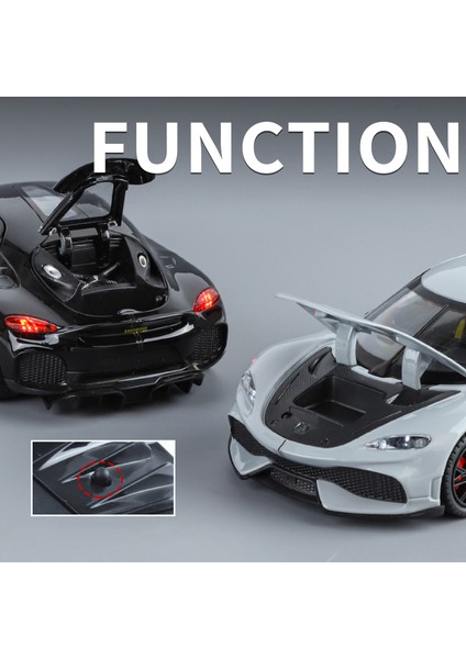 1:24 Gemera Gt Spor Araba Alaşım Araba Modeli Simülasyon Döküm Metal Araçlar Modeli Ses ve Işık Koleksiyonu Çocuk Oyuncağı Hediyeler (Yurt Dışından) fırsatları