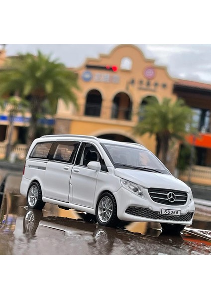 1:32 Mercedes-Benz V260 Iş Dadı Araba Alaşım Araba Modeli Ses ve Işık Geri Çekin Çocuk Oyuncak Araba Simülasyon Araba Modeli Dekorasyon (Yurt Dışından) fiyatları