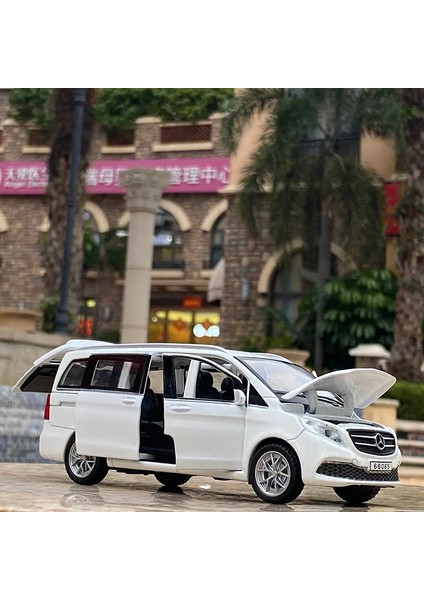 1:32 Mercedes-Benz V260 Iş Dadı Araba Alaşım Araba Modeli Ses ve Işık Geri Çekin Çocuk Oyuncak Araba Simülasyon Araba Modeli Dekorasyon (Yurt Dışından) modelleri
