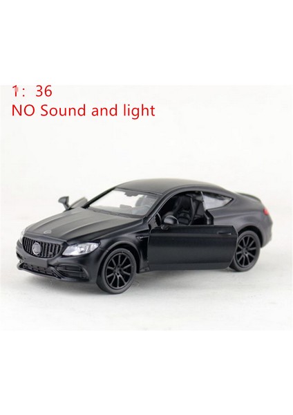 1:32 C63S Coupe Alaşım Araba Modeli Döküm Metal Oyuncak Araçlar Araba Modeli Koleksiyonu Simülasyon Ses ve Işık Çocuk Hediyeler (Yurt Dışından)