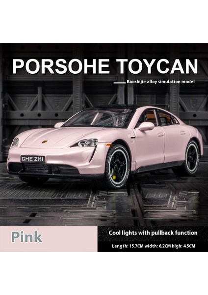1:32 Porsche Taycan Alaşım Metal Döküm Model Simülasyon Ses ve Işık Oyuncak Araba Merkezi Kontrol Süsleme Trendy Dekorasyon Hediye (Yurt Dışından)