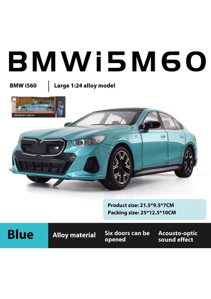1:24 Bmw I5 M60 Xdrive Güç Alaşım Pres Döküm Model Araba Döküm Çocuk Oyuncak Araba Doğum Günü Hediyesi Çocuk Mevcut Hobi Toplamak (Yurt Dışından)