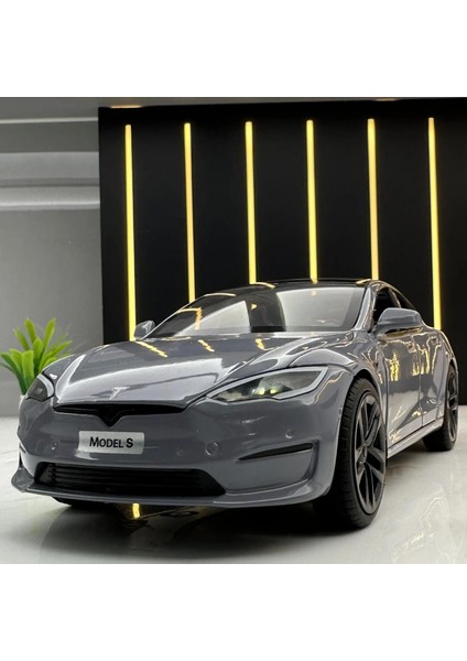 1:24 Tesla Model S Minyatürleri Simülasyon Alaşım Metal Pres Döküm Model Araba Ses ve Işık Oyuncak Arabalar Çocuklar Için Erkek Arkadaşı Için Hediyeler C270 (Yurt Dışından) fiyatları