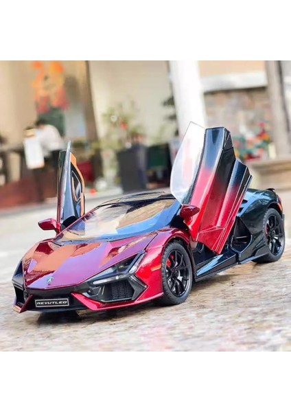 1:24 Lambor Revuelto Minyatür Alaşım Diecast Araba Modelleri Oyuncaklar Supercar 4 Kapılar Açıldı Araçlar Yürüyor Çocuk Hediyeler (Yurt Dışından) fiyatları
