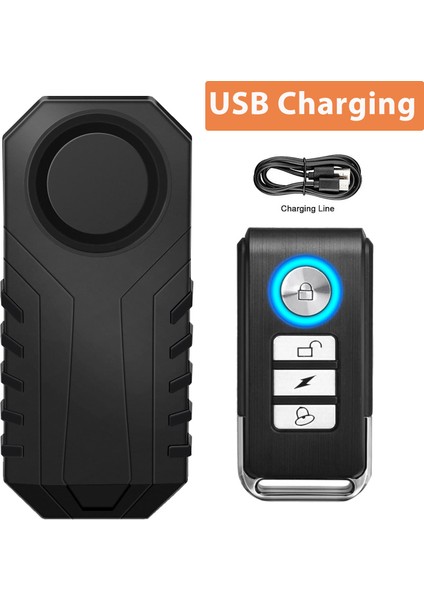 Extractme Motosiklet Hırsız Alarmı Uzaktan Kumanda ile 113DB Kablosuz Su Geçirmez Araba Elektrikli Bisiklet Güvenlik Anti Kayıp Alarm (Yurt Dışından)