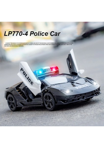 1/32 Lambo LP770-4 Alaşım Polis Arabası Modeli Dietoy Metal Oyuncak Araçlar Araba Modeli Simülasyon Ses ve Işık Koleksiyonu Çocuklar Hediyeler (Yurt Dışından) fiyatları
