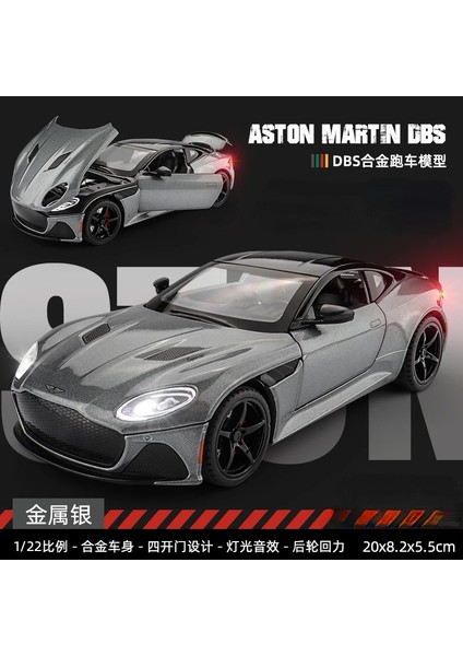1:24 Aston Martin Superlaggera Alaşım Pres Döküm ve Oyuncak Araçlar Metal Oyuncak Araba Modeli Ses ve Işık Koleksiyonu Çocuk Oyuncak A488 (Yurt Dışından)