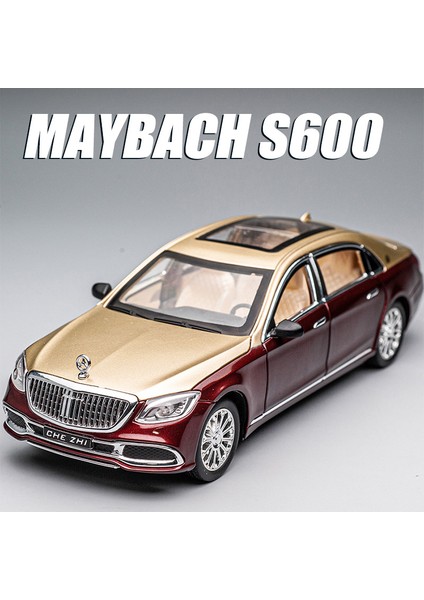1:24 Mercedes Benz Maybach GLS600 Alaşım Model Arabalar Döküm Oyuncak Araba Simülasyon Ses ve Işık Araç Oyuncak Modeli Çocuklar Için Hediyeler (Yurt Dışından) fırsatları