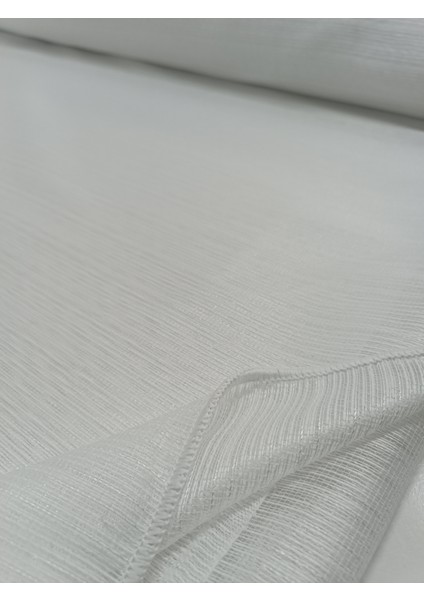 Kendinden Çizgili Tül Perde -Ekru - Pileli Dikim 1x2,5 Pile - PU898 modelleri