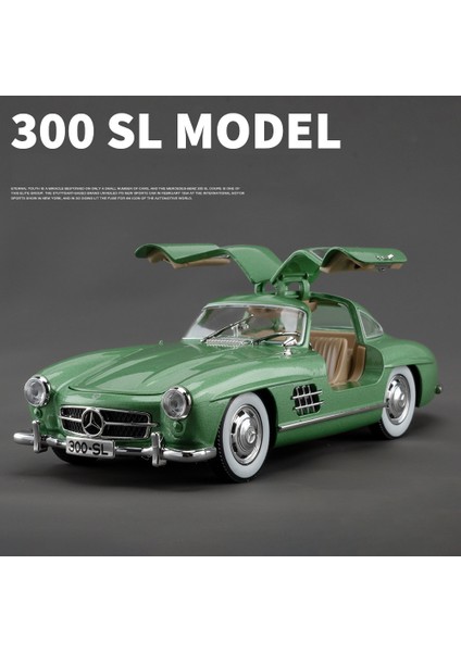 1:24 Mercedes-Benz 300SL 1936 Alaşım Model Araba Oyuncak Döküm Metal Döküm Ses ve Işık Oyuncak Arabalar Çocuklar Için Araç (Yurt Dışından)