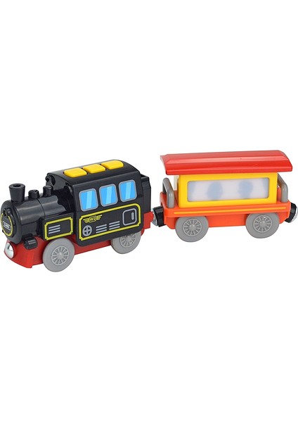 Çocuk Manyetik Elektrikli Tren Araba Lokomotif Ahşap Parça Yuvası Diecast Demiryolu ile Iki Arabaları Tren Ahşap Oyuncak Biro Leduo Parça (Yurt Dışından)