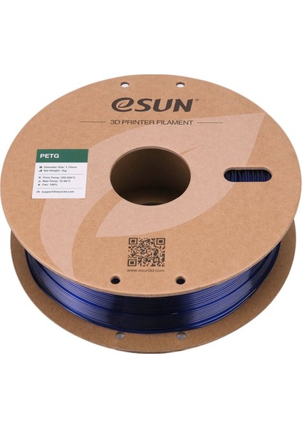 Petg Filament Yarı Saydam Mavi 1,75MM 1kg - fiyatları