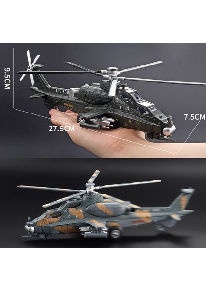 1:72 Wz-10 Helikopter Toyalloy Döküm Metal Modeli Ses ve Işık Oyuncak Helikopter Savaşçı Modeli Koleksiyonu Süs Çocuk Hediye (Yurt Dışından) fırsatları