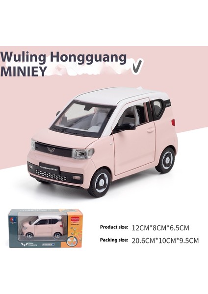 1:32 Wuling Hongguang Mini Alaşım Araba Diecast Model Ses ve Işık Geri Çekin Metal Oyuncak Araba Dekorasyon Süsler Çocuk Oyuncakları (Yurt Dışından)